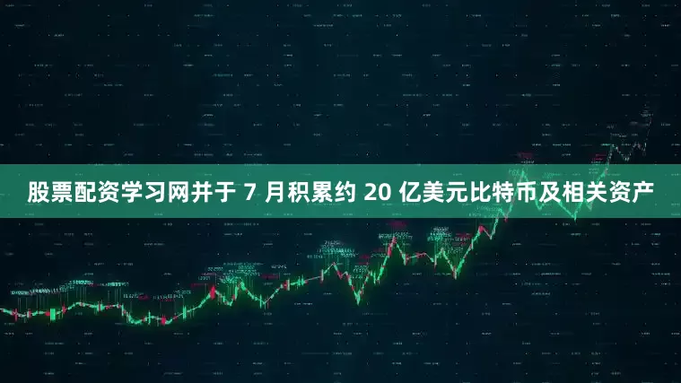 股票配资学习网并于 7 月积累约 20 亿美元比特币及相关资产